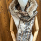 Foulard à capuchon amovible et réversible Beige et mauve