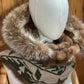 Foulard à capuchon amovible et réversible Vert et beige