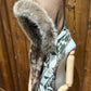 Foulard à capuchon amovible et réversible Vert et beige