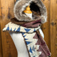 Foulard à capuchon amovible et réversible