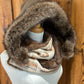 Foulard à capuchon amovible et réversible, Beige