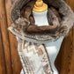 Foulard à capuchon amovible et réversible, Beige