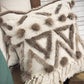 Cushion with recycled fur