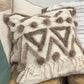 Cushion with recycled fur
