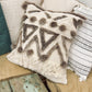 Cushion with recycled fur