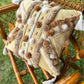 Coussin Bohème et fourrure recyclés - 18x18