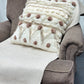 Cushion with recycled fur
