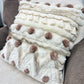 Cushion with recycled fur