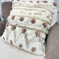 Cushion with recycled fur