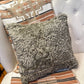 Coussin avec fourrure recyclée - 18x18