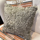 Coussin avec fourrure recyclée - 18x18