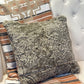 Coussin avec fourrure recyclée - 18x18