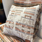 Coussin avec fourrure recyclée - 18x18