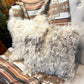 Coussin avec fourrure recyclée - 16x16