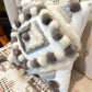 Cushion with recycled fur