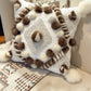 Cushion with recycled fur