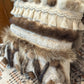 Cushion with recycled fur