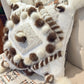 Cushion with recycled fur