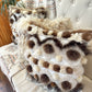 Cushion with recycled fur