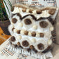 Cushion with recycled fur