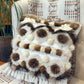 Cushion with recycled fur