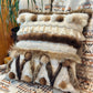 Cushion with recycled fur