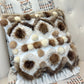 Cushion with recycled fur