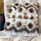 Cushion with recycled fur