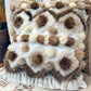 Cushion with recycled fur