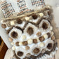 Cushion with recycled fur