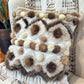 Cushion with recycled fur