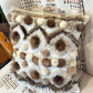 Cushion with recycled fur