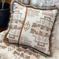 Coussin avec cuir et fourrure recyclés - 18x18