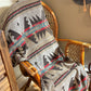 Couverture - Jeté en laine à motif boho aztèque