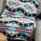 Couverture - Jeté en laine à motif boho aztèque
