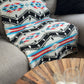 Couverture - Jeté en laine à motif boho aztèque