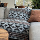 Couverture - Jeté en laine à motif boho aztèque