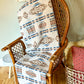 Couverture - Jeté en laine à motif boho aztèque