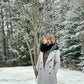 Scarf with recycled fur