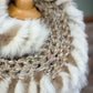 Foulard avec fourrure recyclée