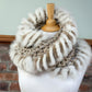 Foulard avec fourrure recyclée