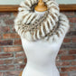 Foulard avec fourrure recyclée