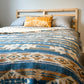 Couverture - Jeté en laine à motif boho aztèque