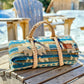 Couverture - Jeté en laine à motif boho aztèque