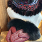 Foulard avec fourrure recyclée
