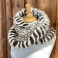 Scarf with recycled fur