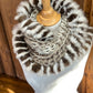 Scarf with recycled fur