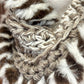 Scarf with recycled fur