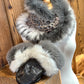 Recycled Fur Earmuffs, Ginger Wild Cat