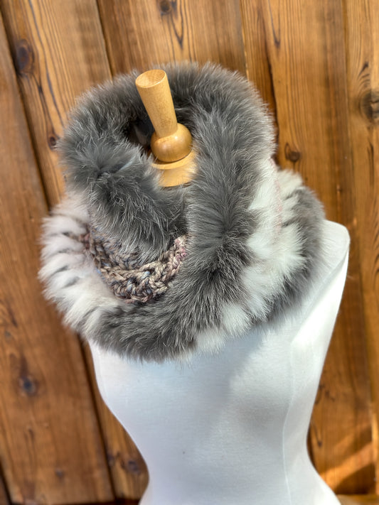 Recycled Fur Earmuffs, Ginger Wild Cat